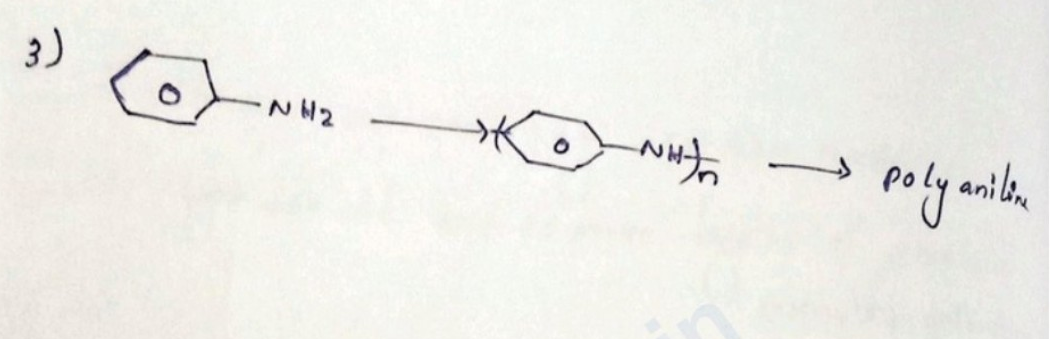 Chemical polymerization reaction of polyaniline