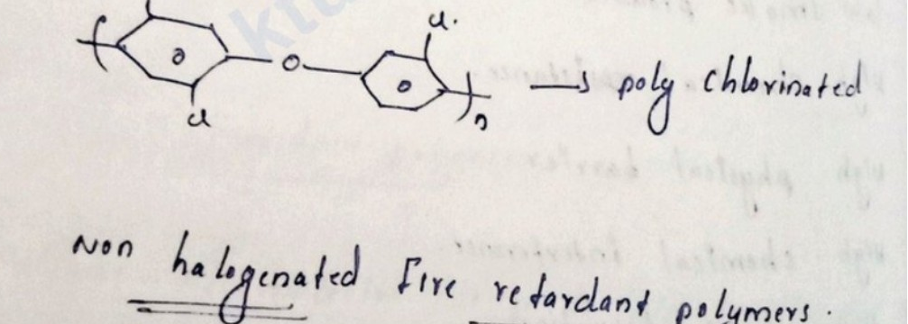 Chemical structure of poly chlorinated diphenyl ether