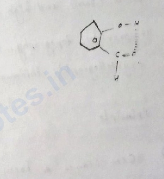 Intramolecular hydrogen bonding in ortho-substituted phenol